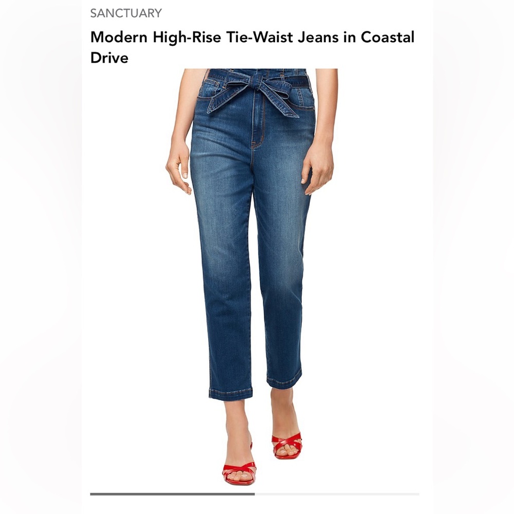 Sanctuary jeans with tie waist